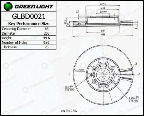 AutomotiveAdriado GLBD0021 - Əyləc Diski furqanavto.az