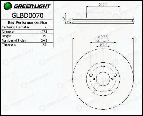 AutomotiveAdriado GLBD0070 - Əyləc Diski furqanavto.az