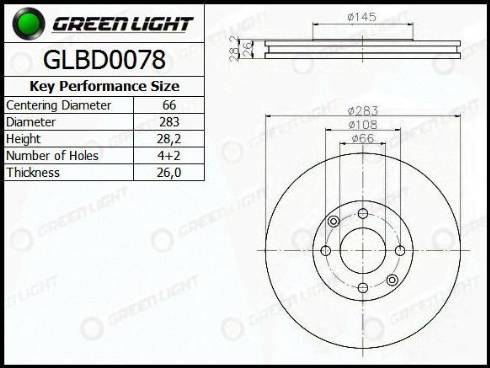 AutomotiveAdriado GLBD0078 - Əyləc Diski furqanavto.az