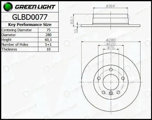 AutomotiveAdriado GLBD0077 - Əyləc Diski furqanavto.az