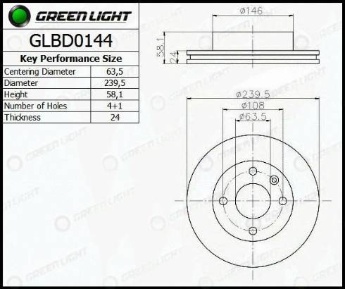 AutomotiveAdriado GLBD0144 - Əyləc Diski furqanavto.az