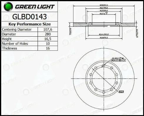 AutomotiveAdriado GLBD0143 - Əyləc Diski furqanavto.az