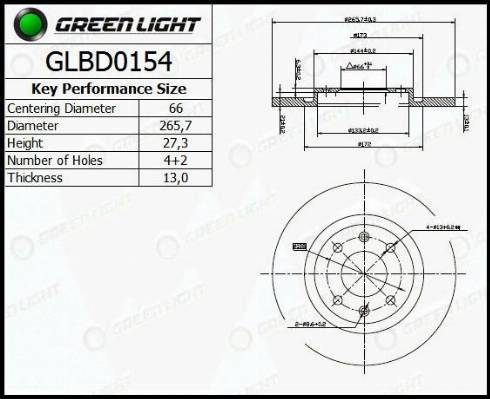 AutomotiveAdriado GLBD0154 - Əyləc Diski furqanavto.az