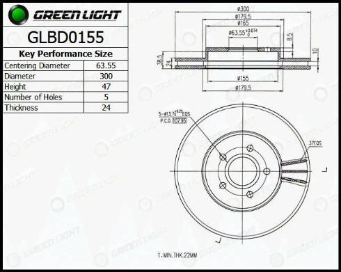 AutomotiveAdriado GLBD0155 - Əyləc Diski furqanavto.az