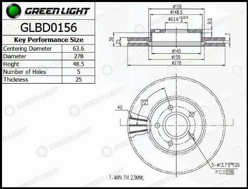 AutomotiveAdriado GLBD0156 - Əyləc Diski furqanavto.az