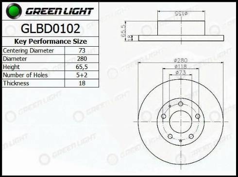 AutomotiveAdriado GLBD0102 - Əyləc Diski furqanavto.az