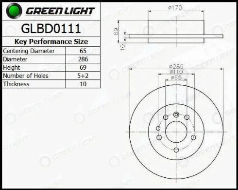 AutomotiveAdriado GLBD0111 - Əyləc Diski furqanavto.az