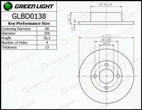 AutomotiveAdriado GLBD0138 - Əyləc Diski furqanavto.az