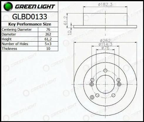 AutomotiveAdriado GLBD0133 - Əyləc Diski furqanavto.az