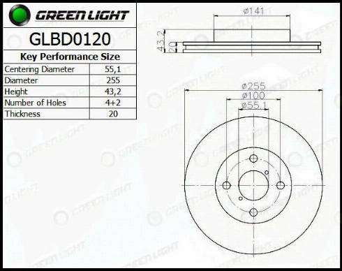 AutomotiveAdriado GLBD0120 - Əyləc Diski furqanavto.az