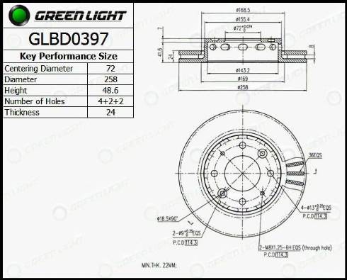 AutomotiveAdriado GLBD0397 - Əyləc Diski furqanavto.az