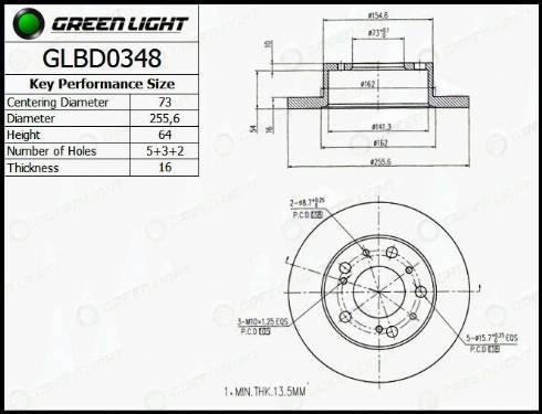 AutomotiveAdriado GLBD0348 - Əyləc Diski furqanavto.az