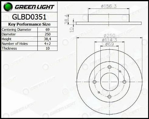 AutomotiveAdriado GLBD0351 - Əyləc Diski furqanavto.az