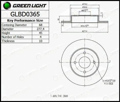 AutomotiveAdriado GLBD0365 - Əyləc Diski furqanavto.az