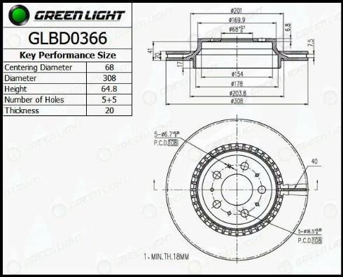 AutomotiveAdriado GLBD0366 - Əyləc Diski furqanavto.az