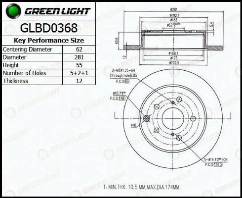 AutomotiveAdriado GLBD0368 - Əyləc Diski furqanavto.az