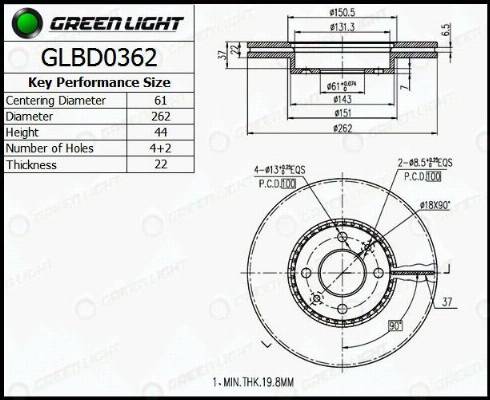 AutomotiveAdriado GLBD0362 - Əyləc Diski furqanavto.az