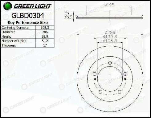 AutomotiveAdriado GLBD0304 - Əyləc Diski furqanavto.az