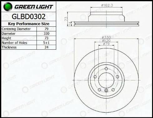 AutomotiveAdriado GLBD0302 - Əyləc Diski furqanavto.az