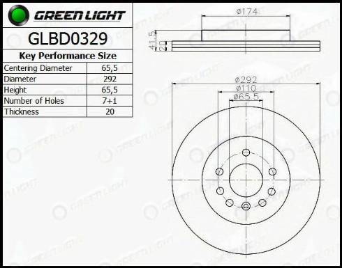 AutomotiveAdriado GLBD0329 - Əyləc Diski furqanavto.az