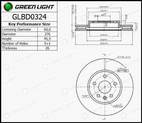 AutomotiveAdriado GLBD0324 - Əyləc Diski furqanavto.az