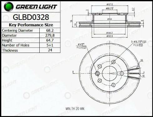 AutomotiveAdriado GLBD0328 - Əyləc Diski furqanavto.az