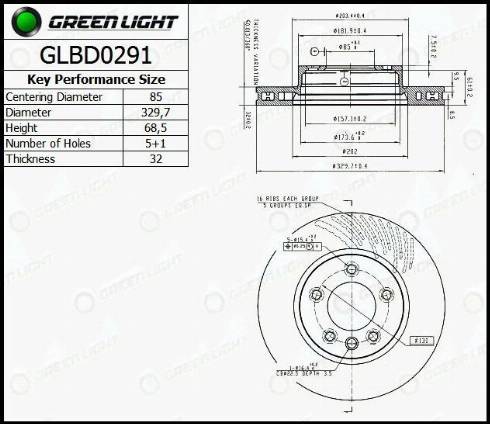 AutomotiveAdriado GLBD0291 - Əyləc Diski furqanavto.az