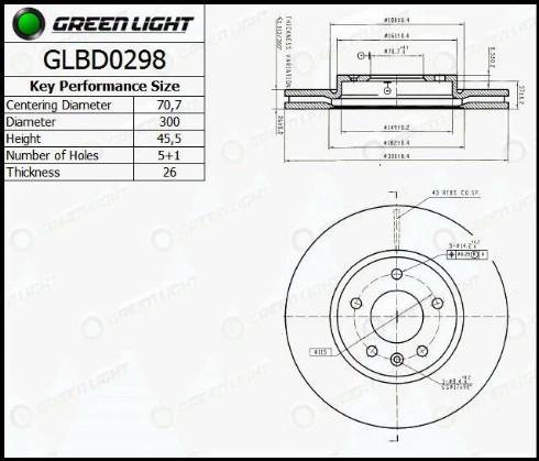 AutomotiveAdriado GLBD0298 - Əyləc Diski furqanavto.az