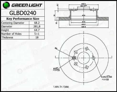 AutomotiveAdriado GLBD0240 - Əyləc Diski furqanavto.az