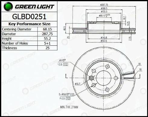 AutomotiveAdriado GLBD0251 - Əyləc Diski furqanavto.az