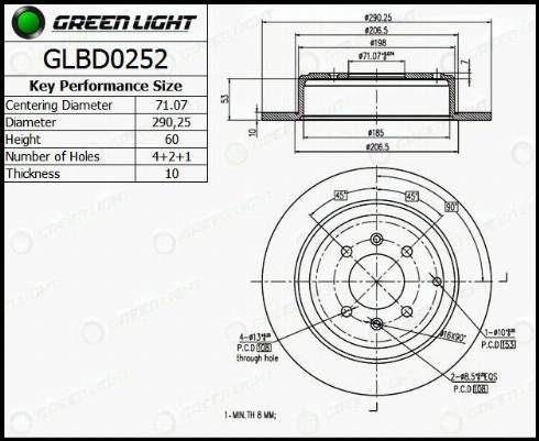 AutomotiveAdriado GLBD0252 - Əyləc Diski furqanavto.az