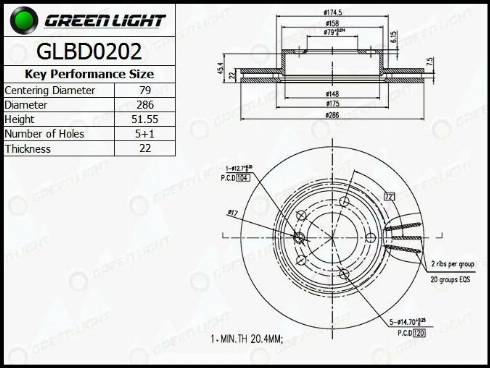 AutomotiveAdriado GLBD0202 - Əyləc Diski furqanavto.az