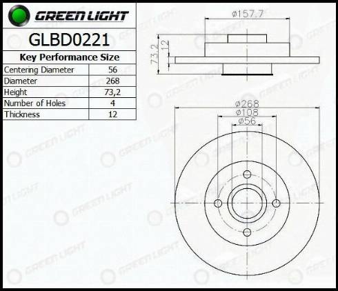 AutomotiveAdriado GLBD0221 - Əyləc Diski furqanavto.az