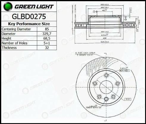 AutomotiveAdriado GLBD0275 - Əyləc Diski furqanavto.az