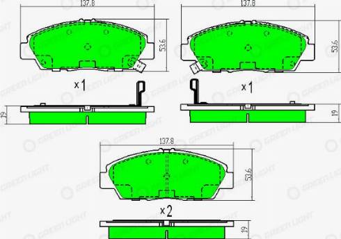 AutomotiveAdriado GLBP0437 - Əyləc altlığı dəsti, əyləc diski furqanavto.az