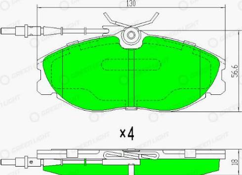 AutomotiveAdriado GLBP0096 - Əyləc altlığı dəsti, əyləc diski furqanavto.az