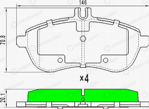 AutomotiveAdriado GLBP0149 - Əyləc altlığı dəsti, əyləc diski furqanavto.az