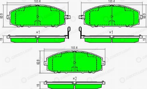 AutomotiveAdriado GLBP0316 - Əyləc altlığı dəsti, əyləc diski furqanavto.az