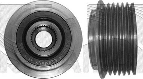 Autoteam A05752 - Kasnak, alternator, sərbəst dönərli mufta furqanavto.az