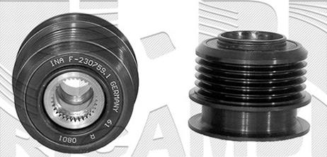 Autoteam A03956 - Kasnak, alternator, sərbəst dönərli mufta furqanavto.az