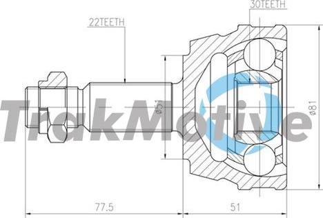 Autoteam G400815 - Birləşmə dəsti, ötürücü val furqanavto.az