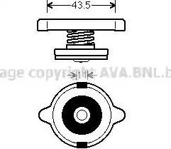 Ava Quality Cooling 980014 - Mühürləmə qapağı, radiator furqanavto.az