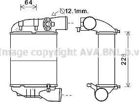 Ava Quality Cooling AIA4186 - Intercooler, şarj cihazı furqanavto.az