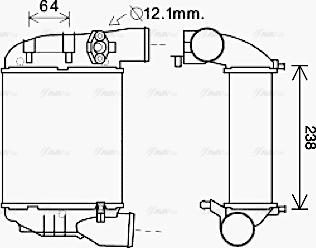 Ava Quality Cooling AI 4186 - Intercooler, şarj cihazı furqanavto.az