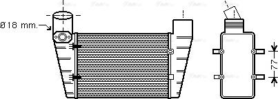 Ava Quality Cooling AI 4225 - Intercooler, şarj cihazı furqanavto.az