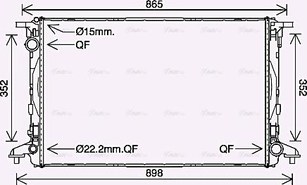 Ava Quality Cooling AI2412 - Radiator, mühərrikin soyudulması furqanavto.az