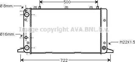 Ava Quality Cooling AI 2047 - Radiator, mühərrikin soyudulması furqanavto.az