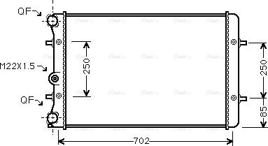 Ava Quality Cooling AI 2155 - Radiator, mühərrikin soyudulması furqanavto.az