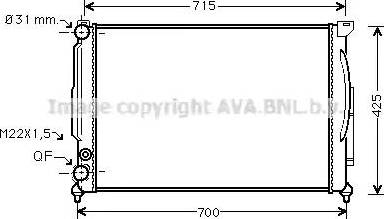 Ava Quality Cooling AI 2105 - Radiator, mühərrikin soyudulması furqanavto.az