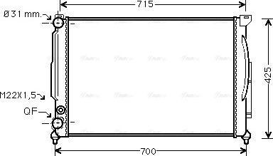 Ava Quality Cooling AI 2108 - Radiator, mühərrikin soyudulması furqanavto.az